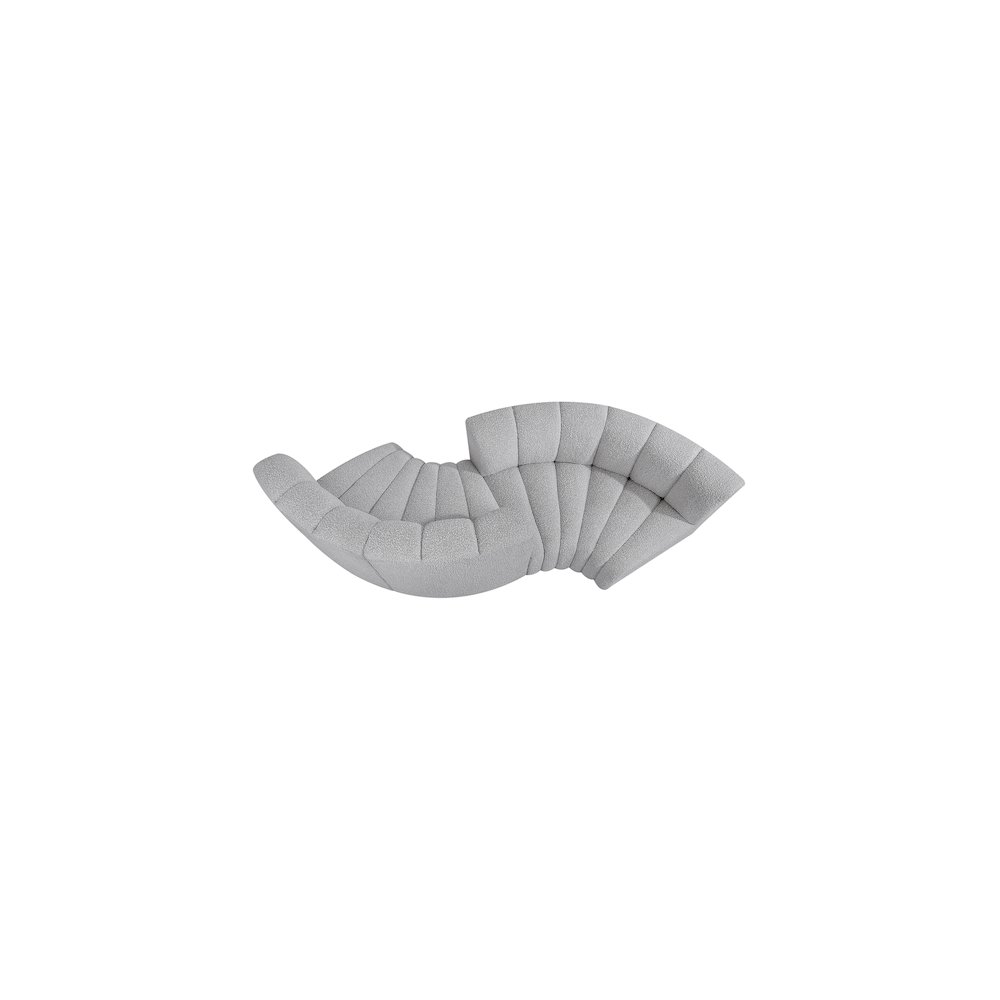 Arc Grey Boucle Fabric Modular Sofa. Picture 6