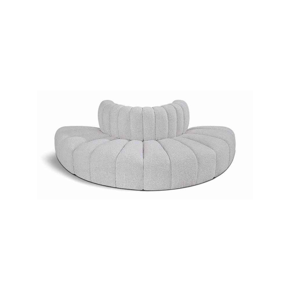 Arc Grey Boucle Fabric Modular Sofa. Picture 1