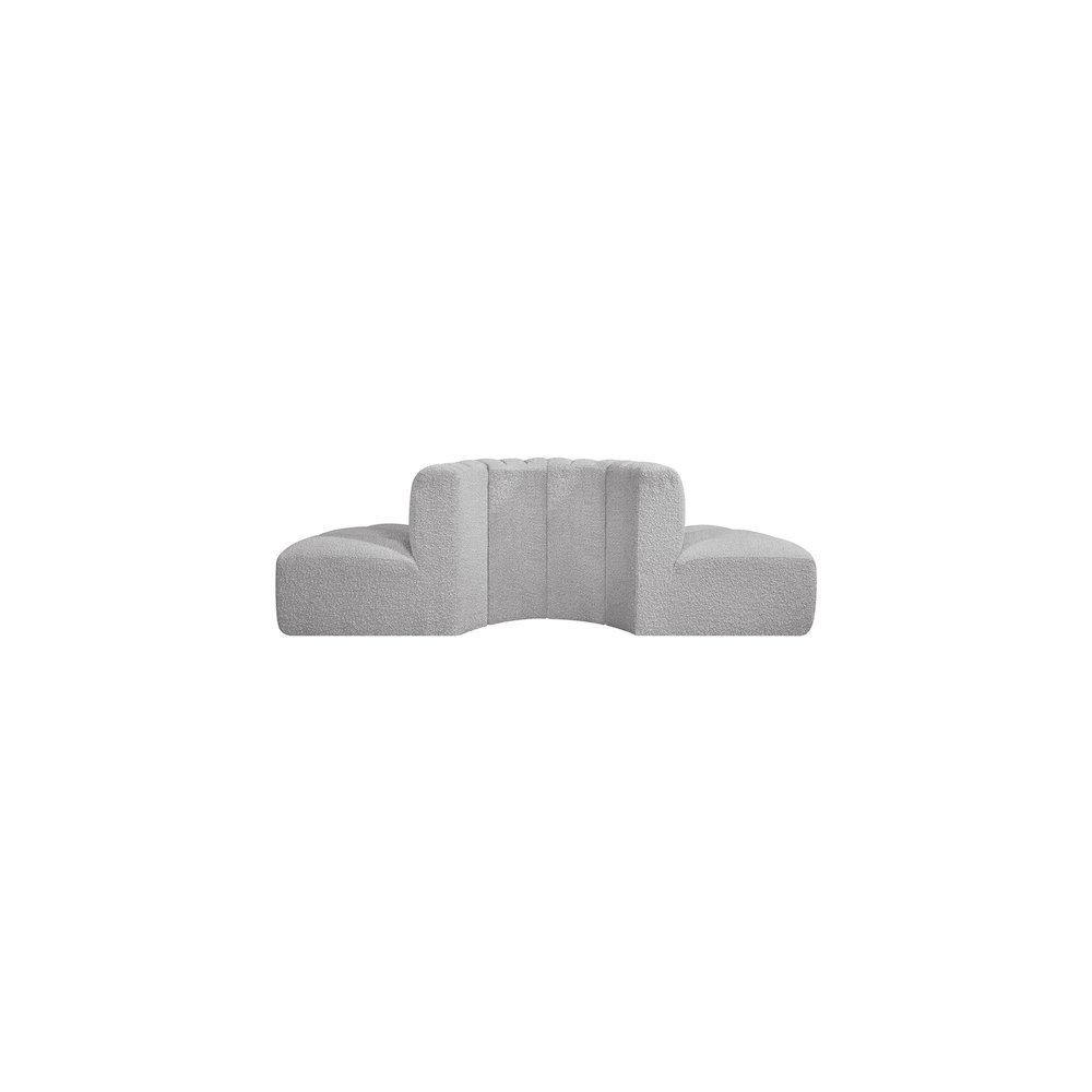 Arc Grey Boucle Fabric Modular Sofa. Picture 3