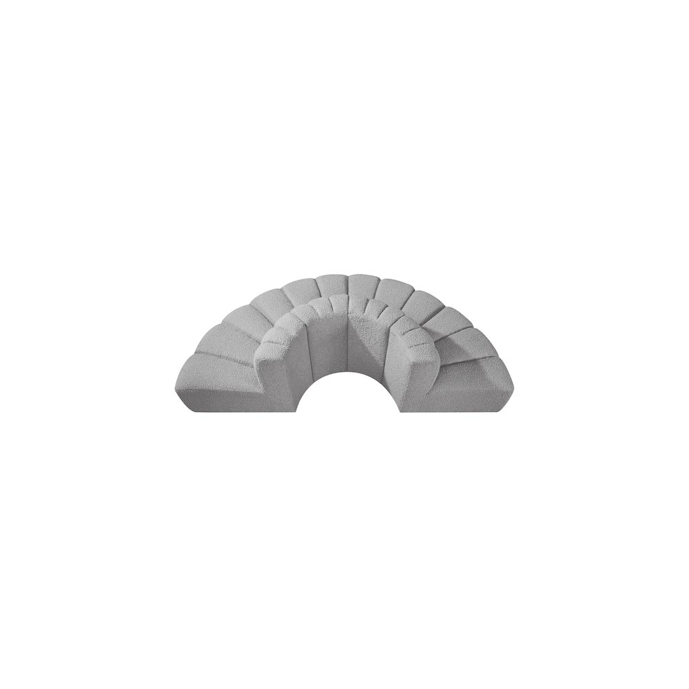 Arc Grey Boucle Fabric Modular Sofa. Picture 5
