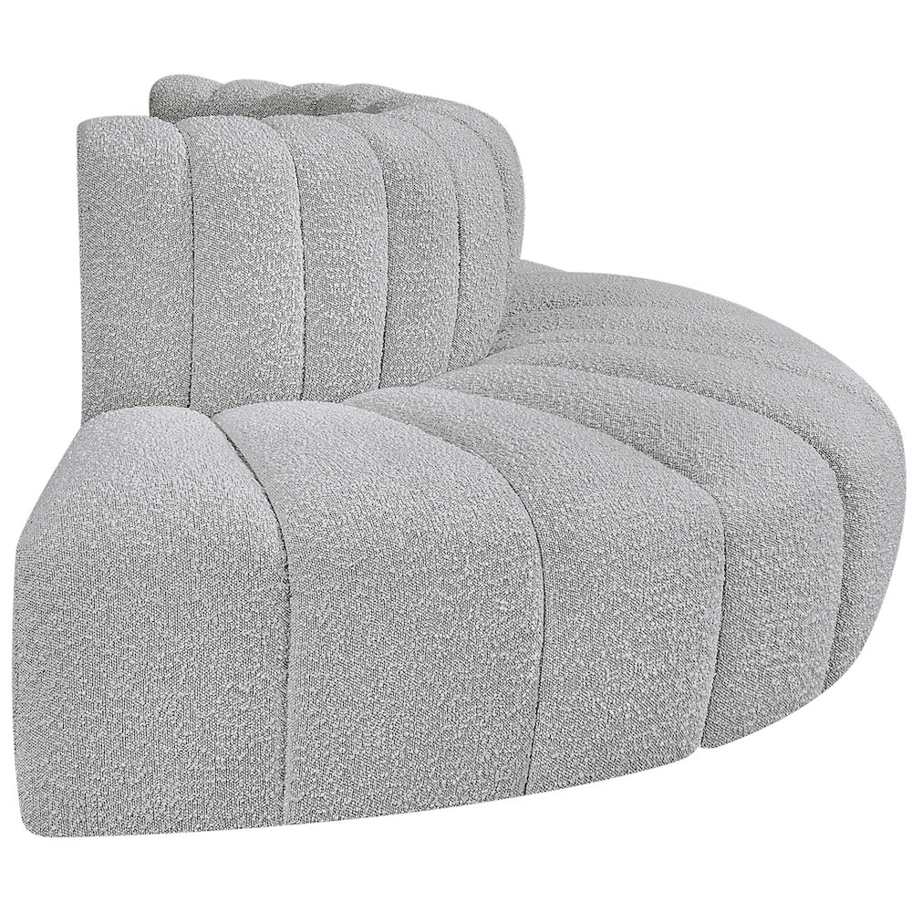 Arc Grey Boucle Fabric Modular Sofa. Picture 6