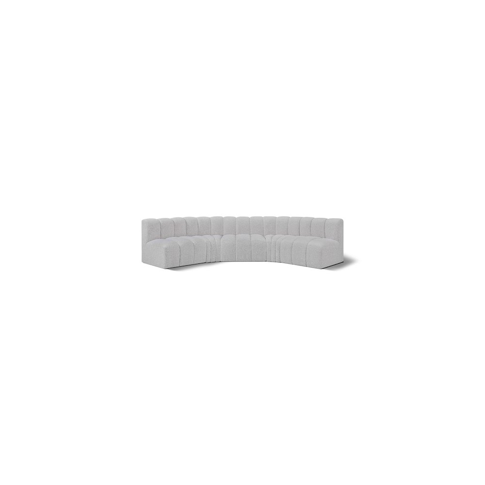 Arc Grey Boucle Fabric Modular Sofa. Picture 1