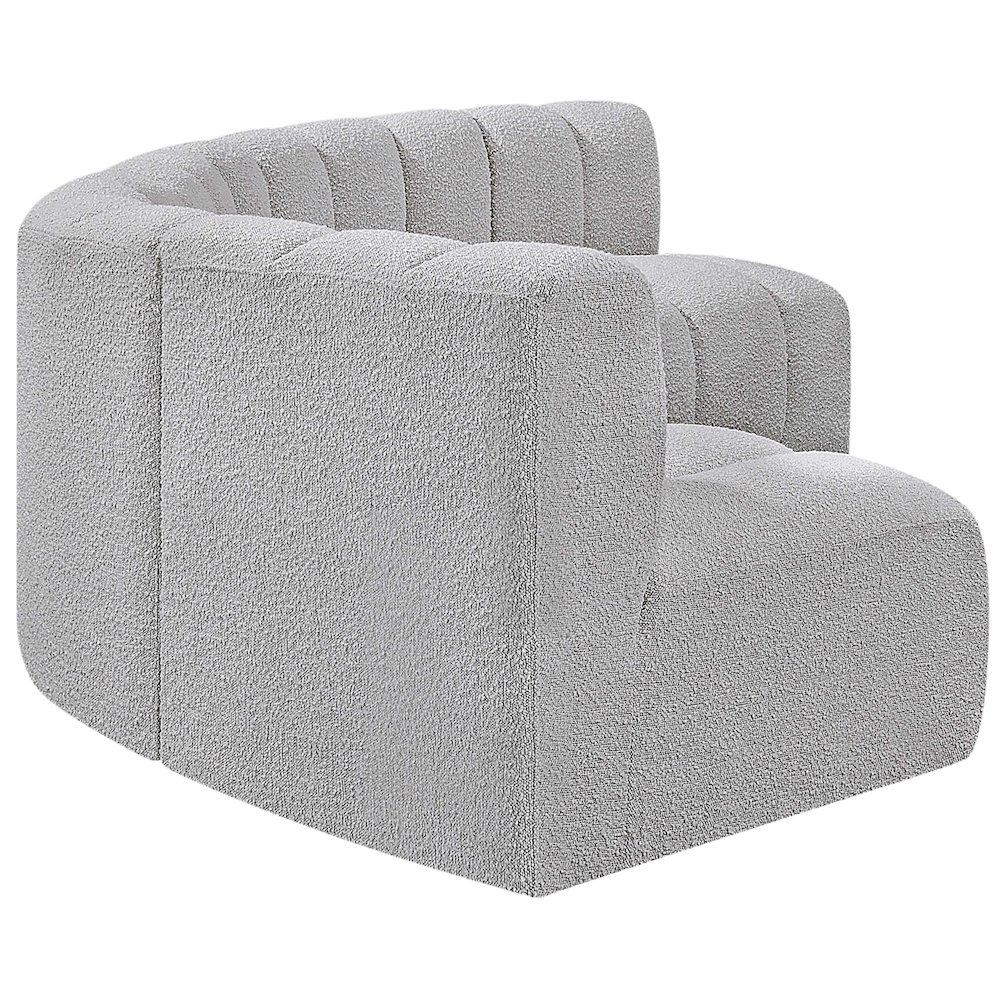 Arc Grey Boucle Fabric Modular Sofa. Picture 6