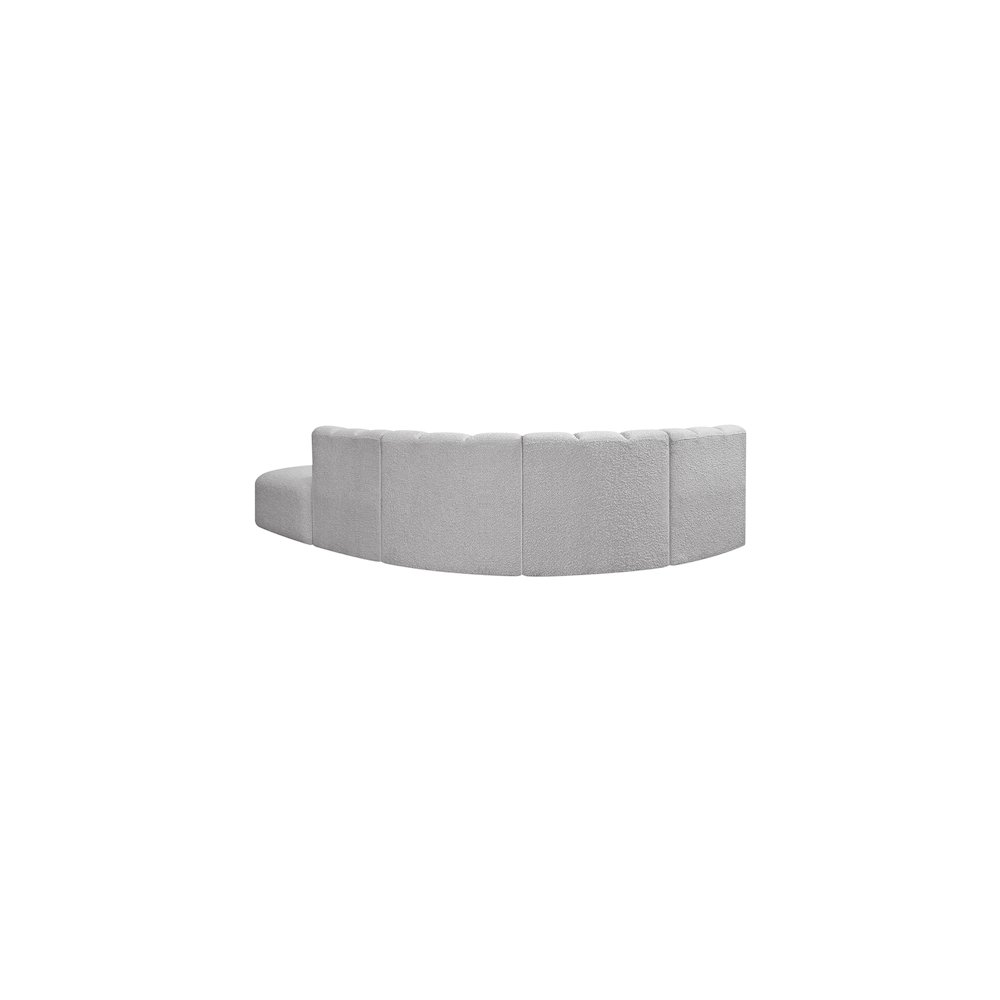 Arc Grey Boucle Fabric Modular Sofa. Picture 3