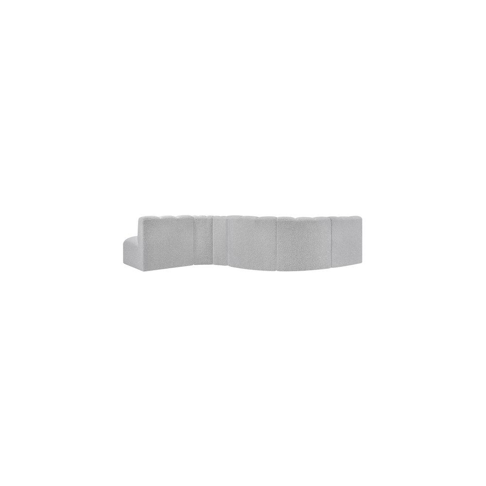 Arc Grey Boucle Fabric Modular Sofa. Picture 3