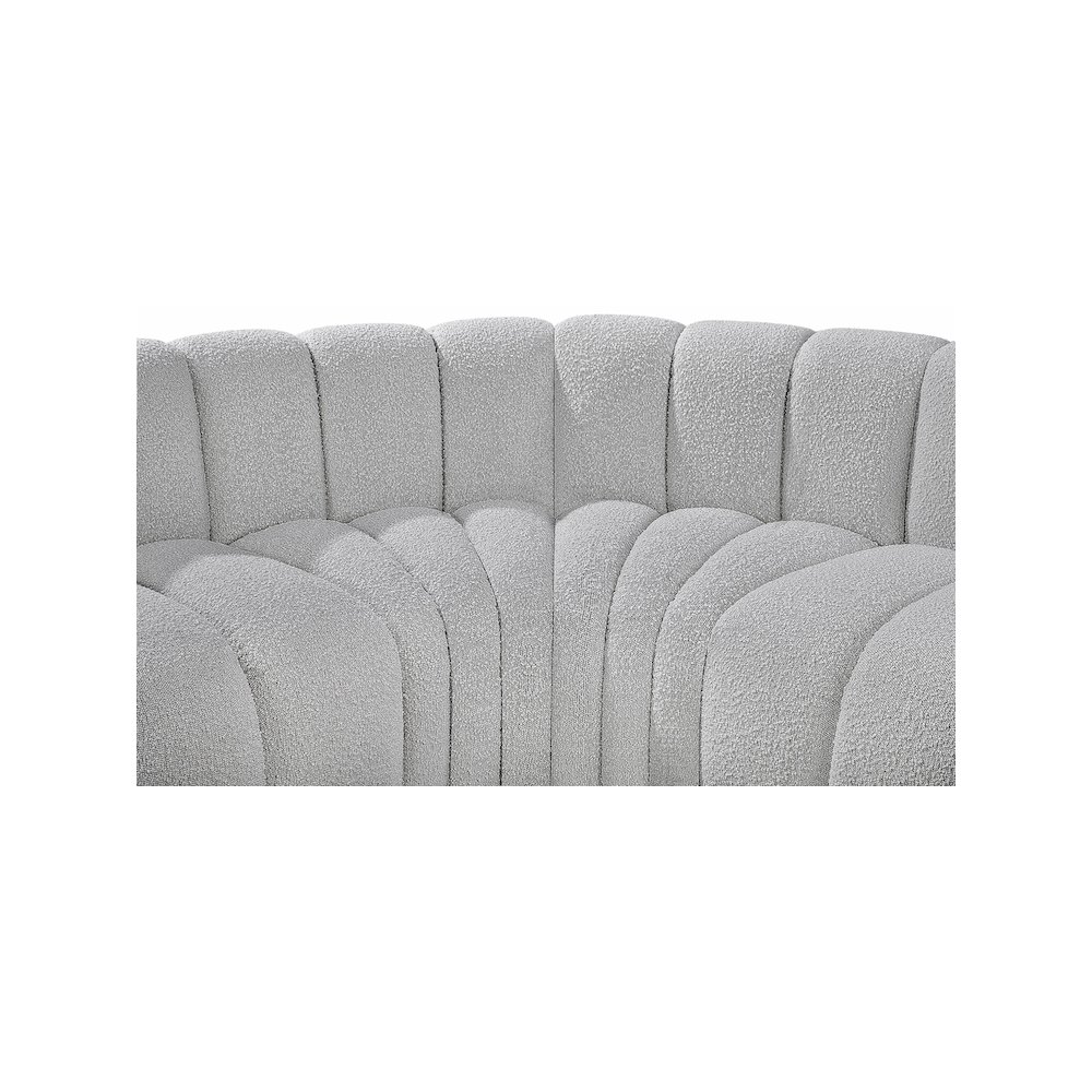 Arc Grey Boucle Fabric Modular Sofa. Picture 6