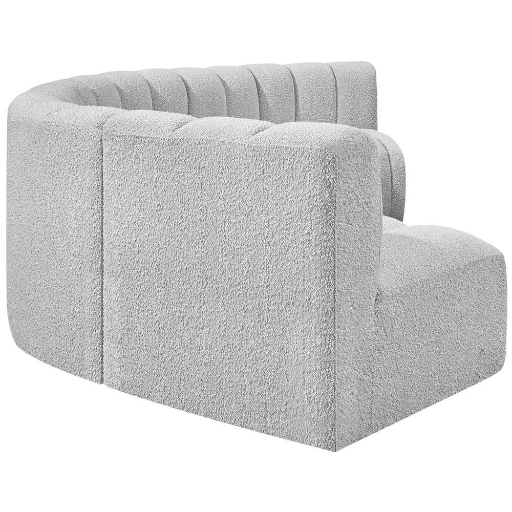 Arc Grey Boucle Fabric Modular Sofa. Picture 6