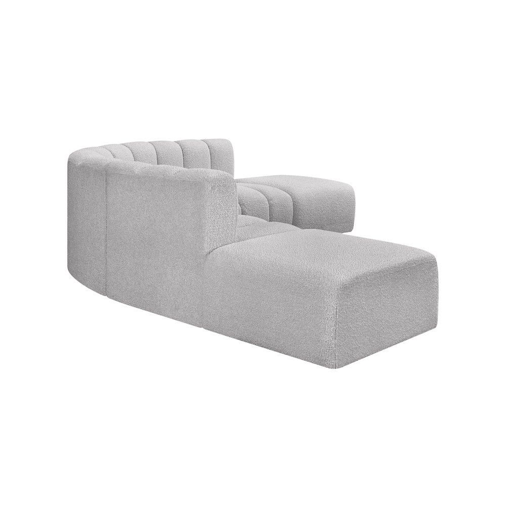 Arc Grey Boucle Fabric Modular Sofa. Picture 5