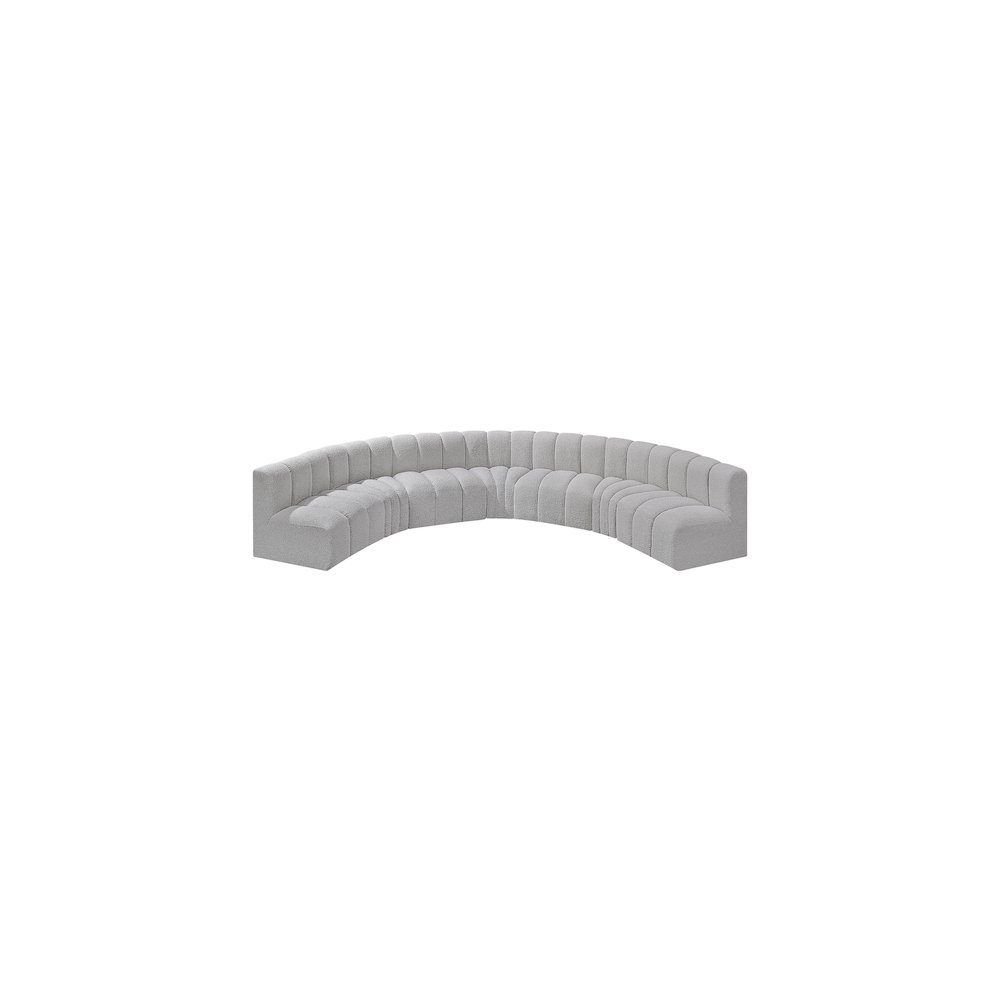 Arc Grey Boucle Fabric Modular Sofa. Picture 5