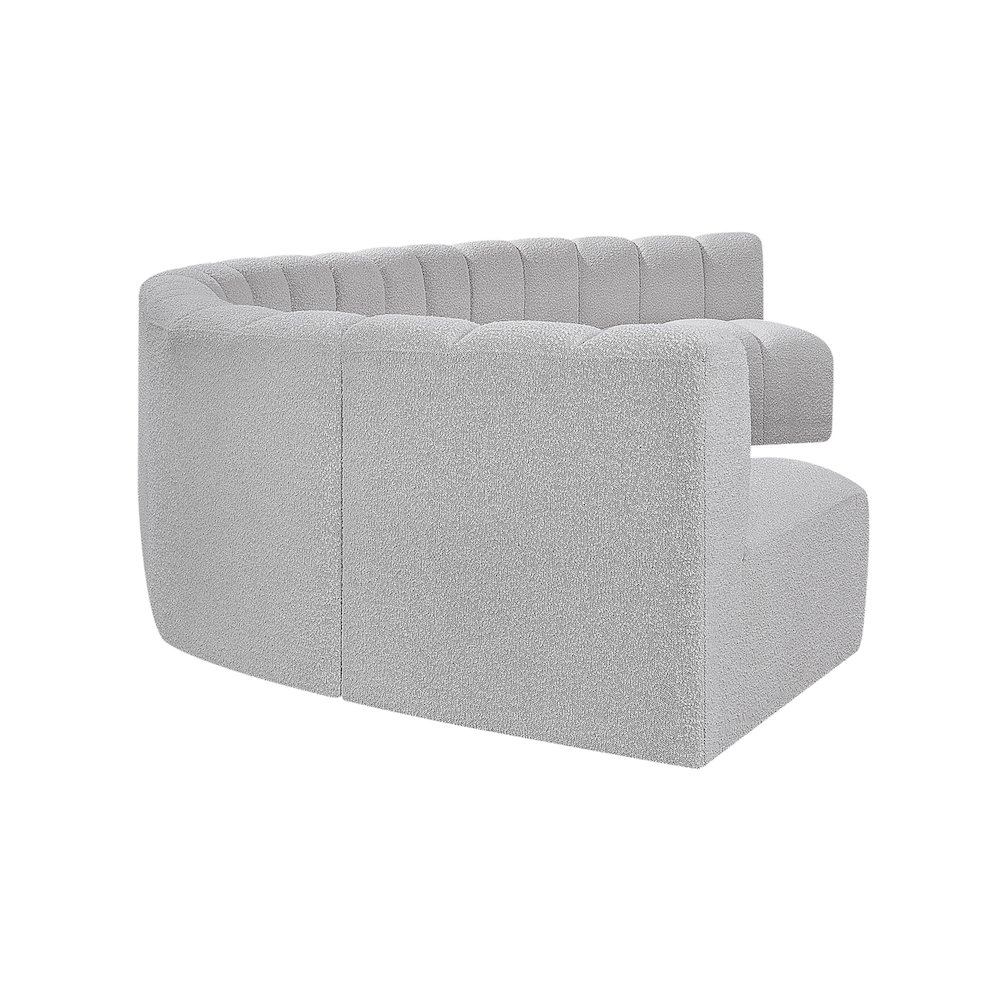 Arc Grey Boucle Fabric Modular Sofa. Picture 6