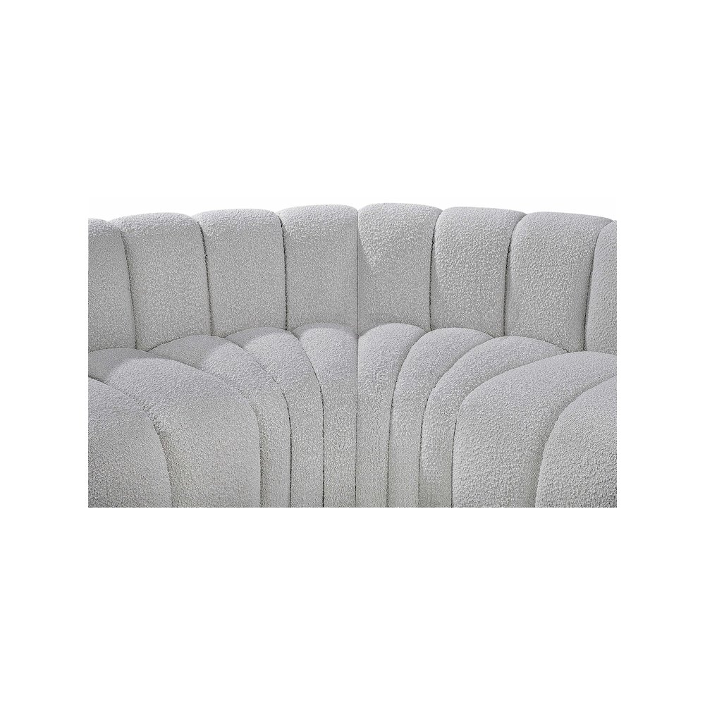 Arc Grey Boucle Fabric Modular Sofa. Picture 8