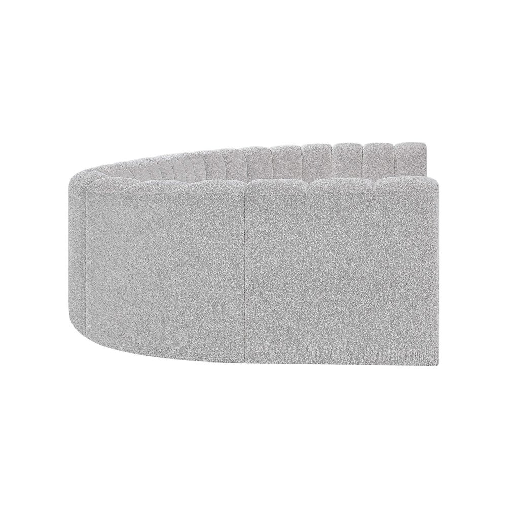 Arc Grey Boucle Fabric Modular Sofa. Picture 6