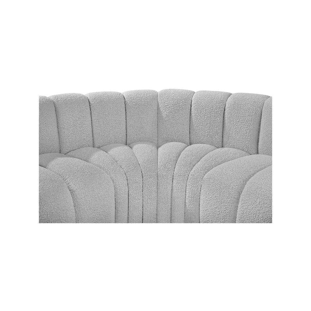 Arc Grey Boucle Fabric Modular Sofa. Picture 8
