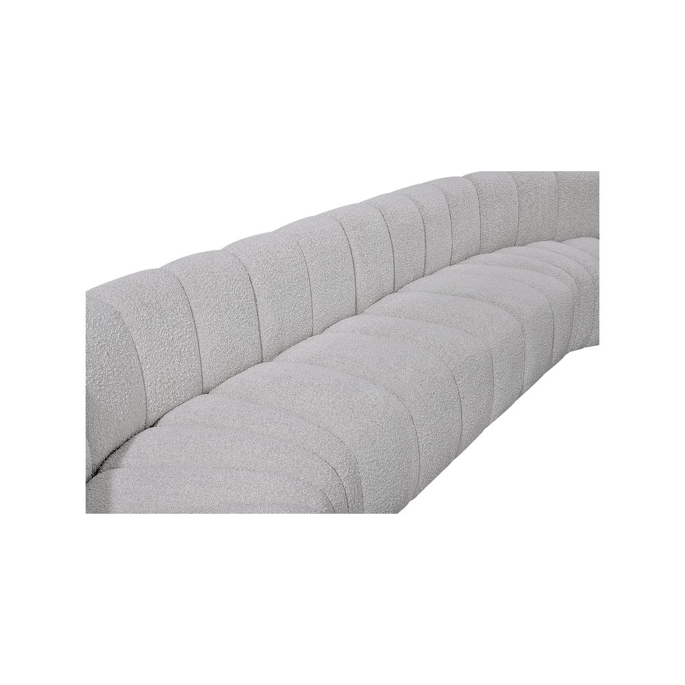 Arc Grey Boucle Fabric Modular Sofa. Picture 9