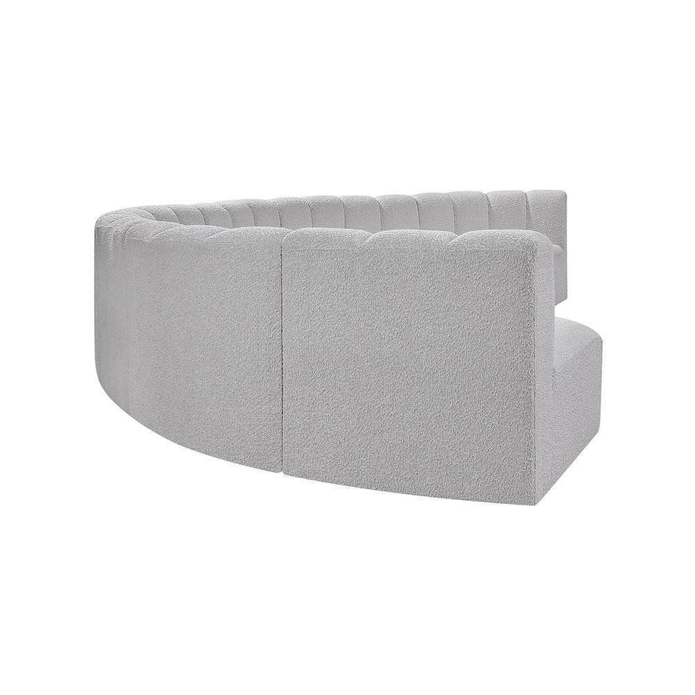 Arc Grey Boucle Fabric Modular Sofa. Picture 6