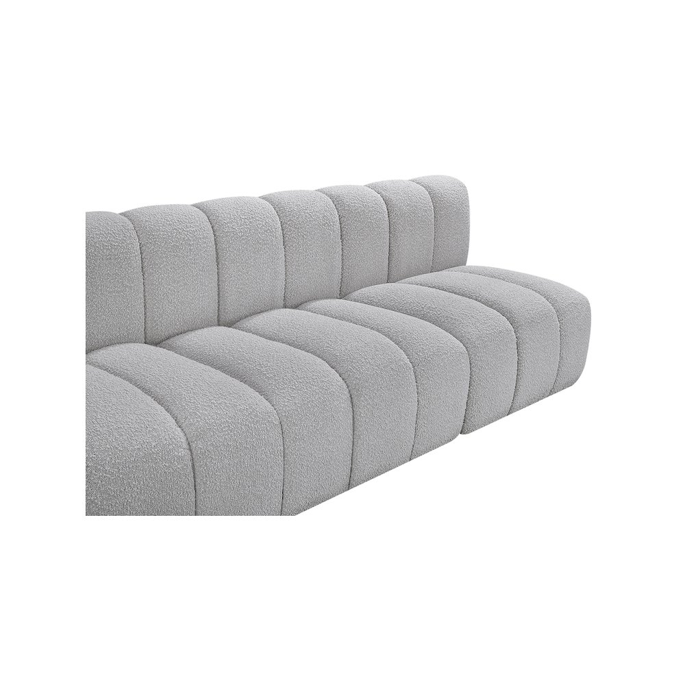 Arc Grey Boucle Fabric Modular Sofa. Picture 8