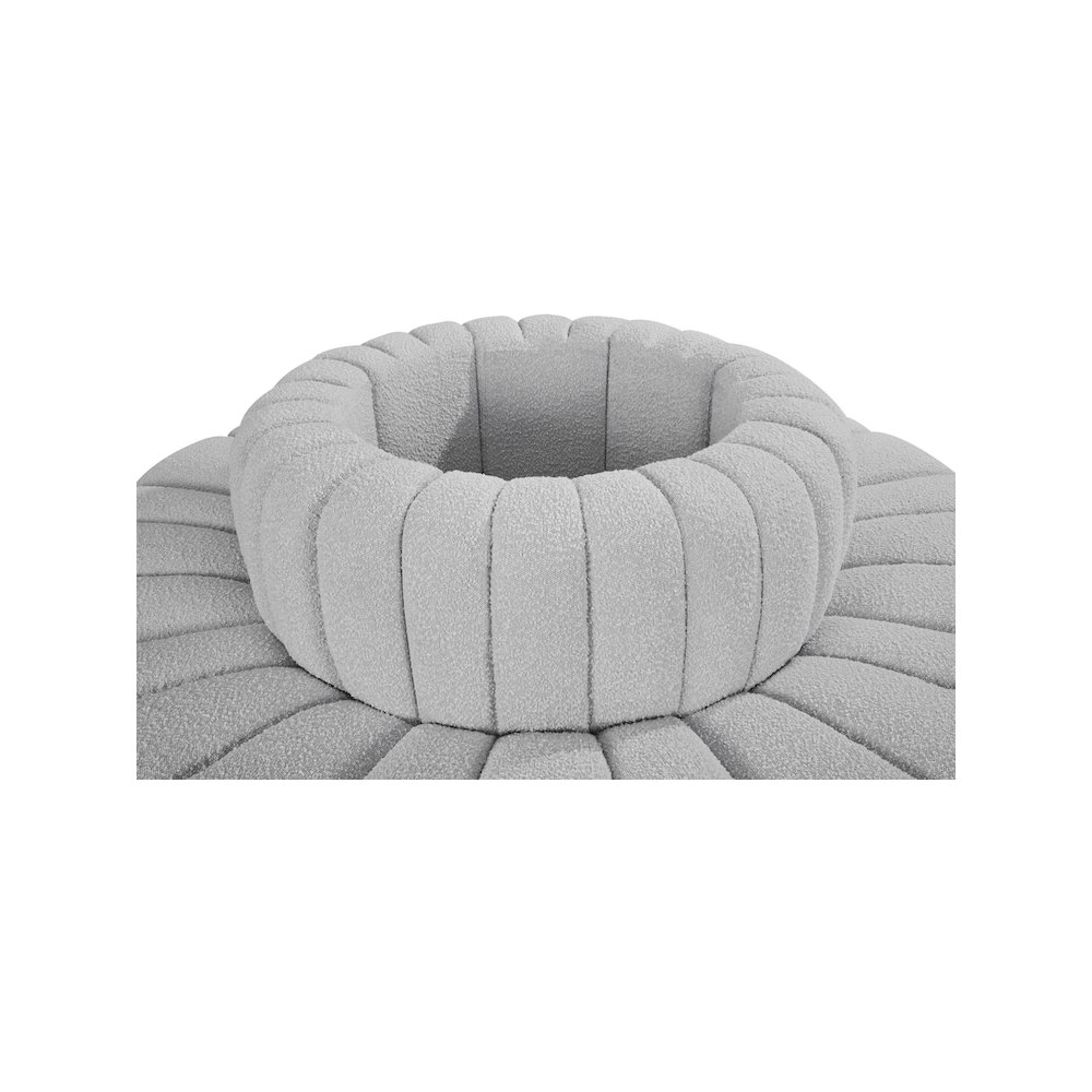 Arc Grey Boucle Fabric Modular Sofa. Picture 4