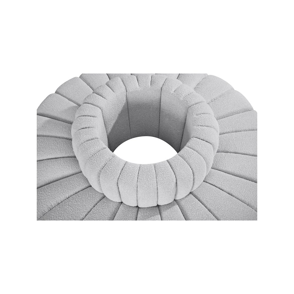 Arc Grey Boucle Fabric Modular Sofa. Picture 5