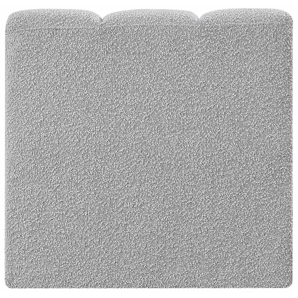 Arc Grey Boucle Fabric Straight Chair. Picture 3
