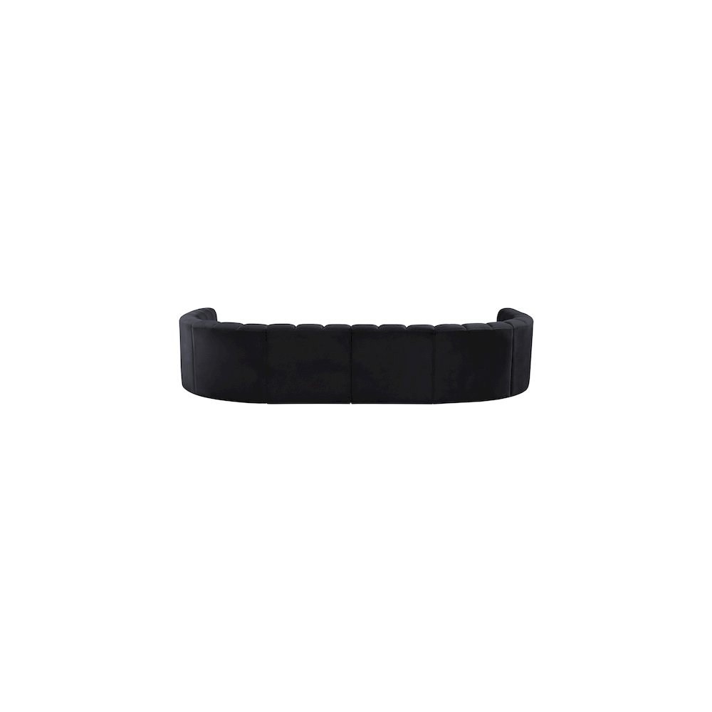 Arc Black Velvet Modular Sofa. Picture 3