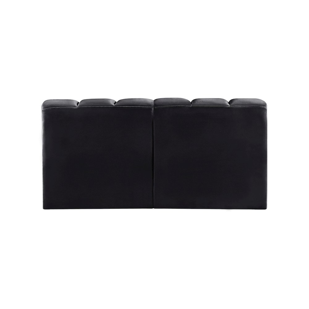Arc Black Velvet Modular Sofa. Picture 3