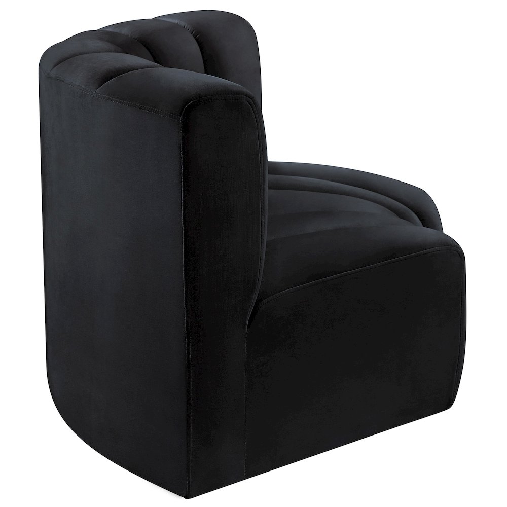 Arc Black Velvet Modular Sofa. Picture 7