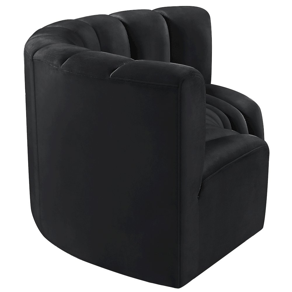 Arc Black Velvet Modular Sofa. Picture 7
