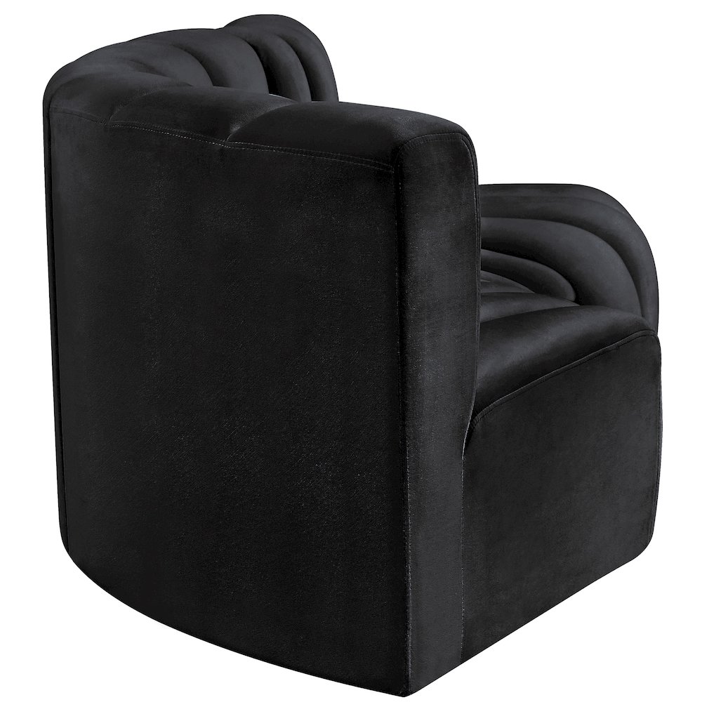 Arc Black Velvet Modular Sofa. Picture 7