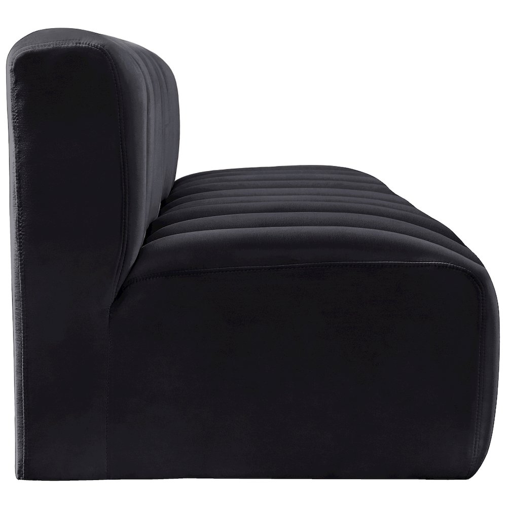 Arc Black Velvet Modular Sofa. Picture 7