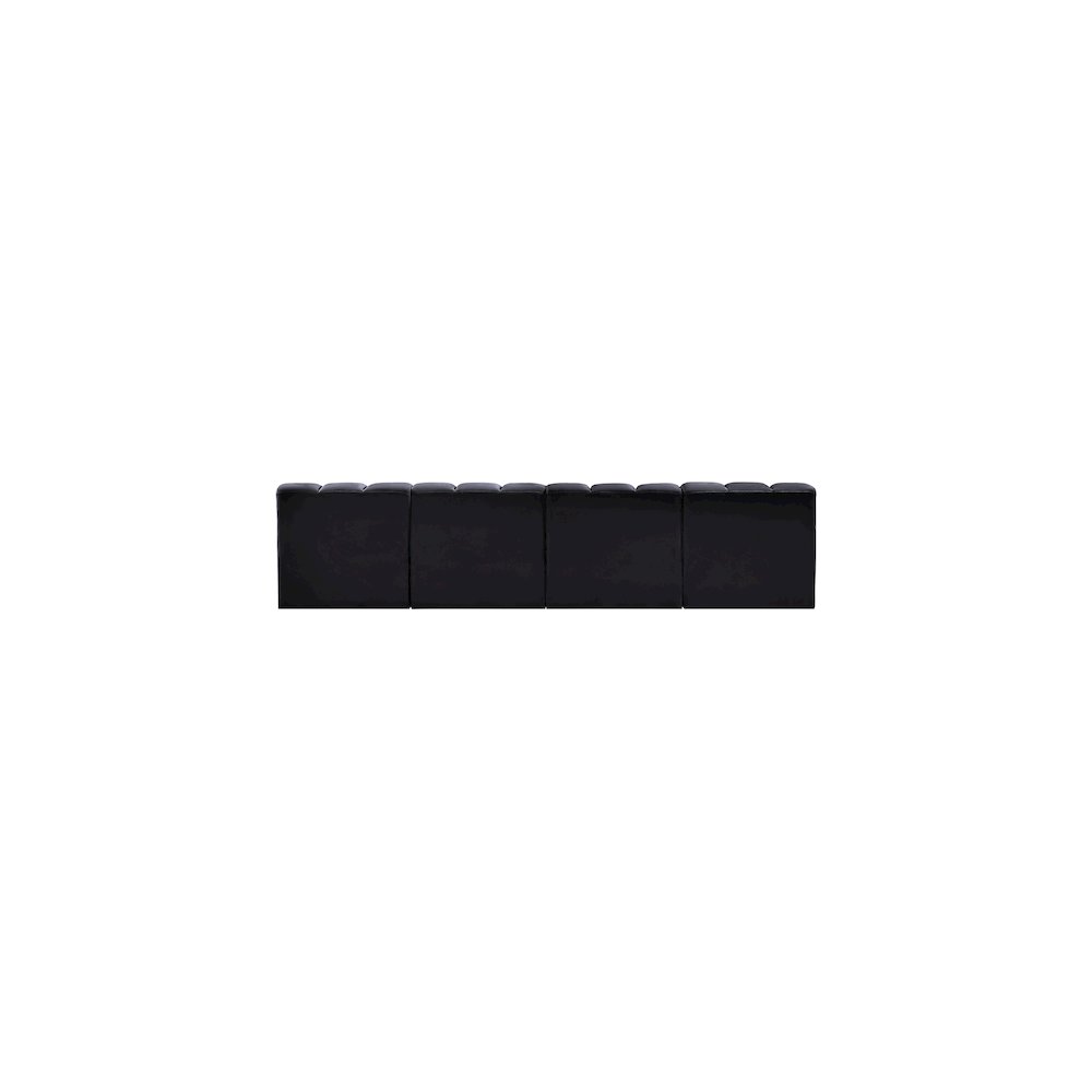 Arc Black Velvet Modular Sofa. Picture 3