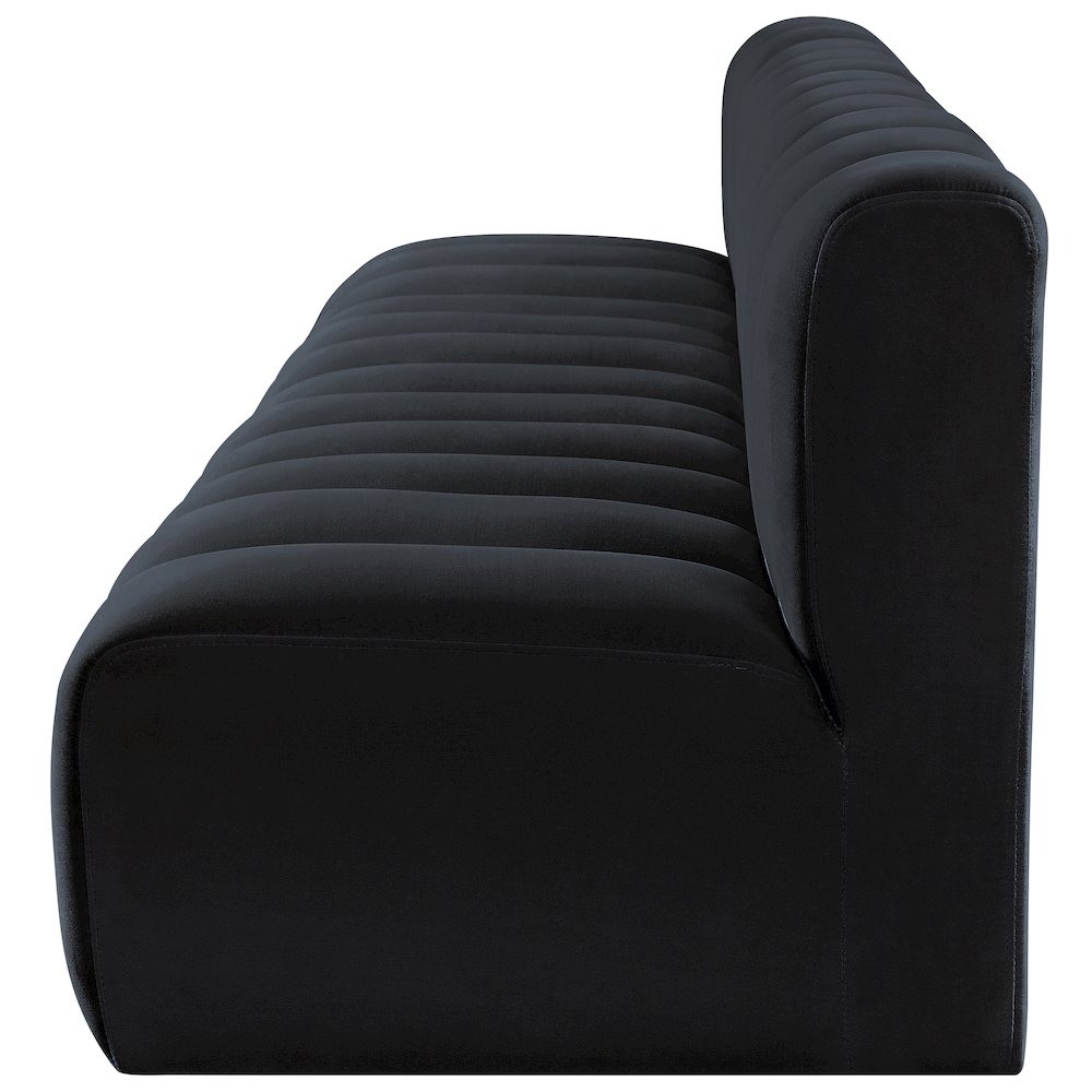 Arc Black Velvet Modular Sofa. Picture 7