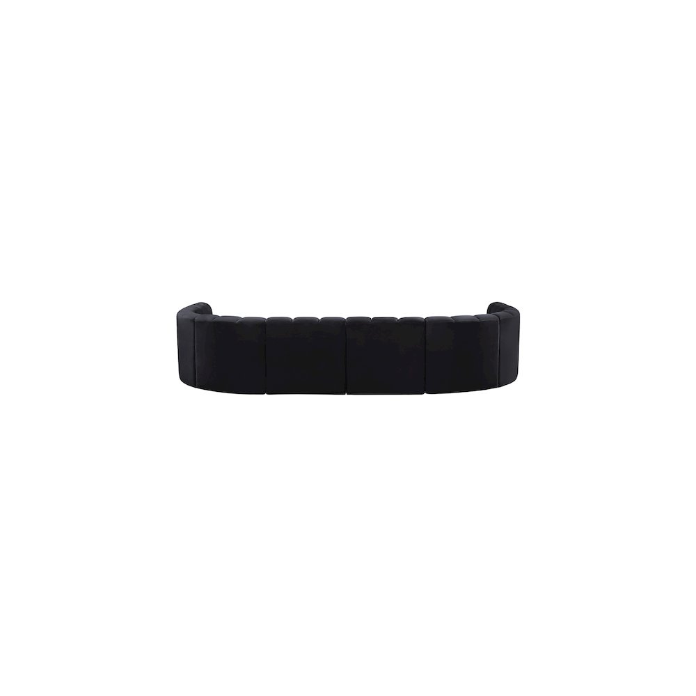 Arc Black Velvet Modular Sofa. Picture 3