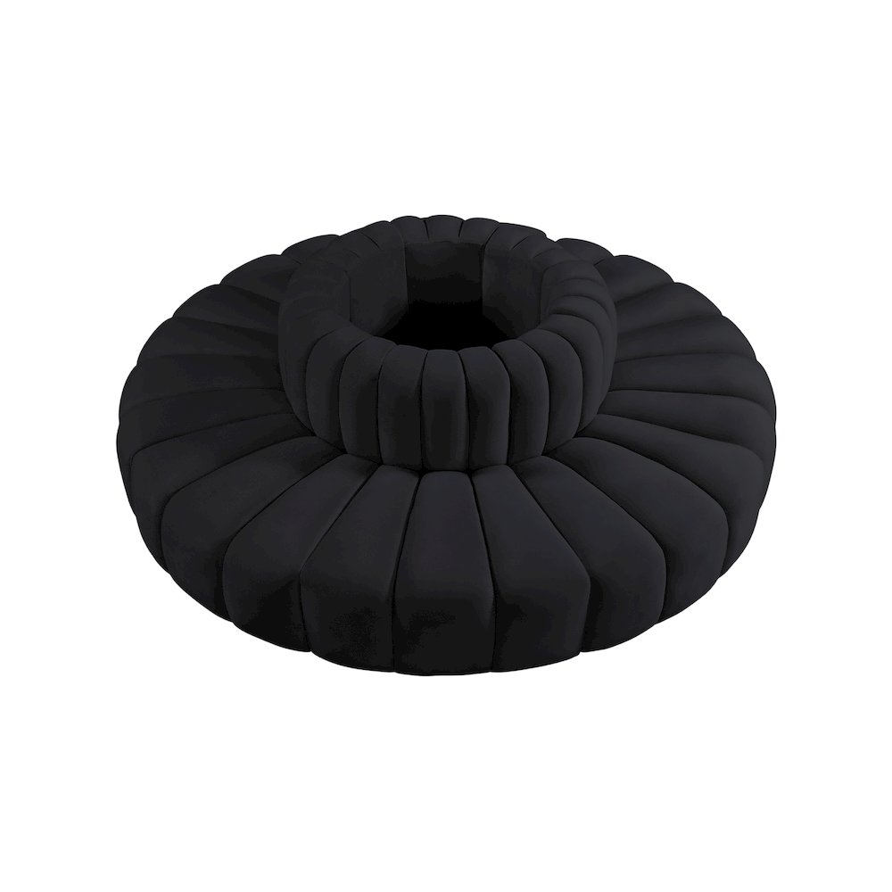 Arc Black Velvet Modular Sofa. Picture 3