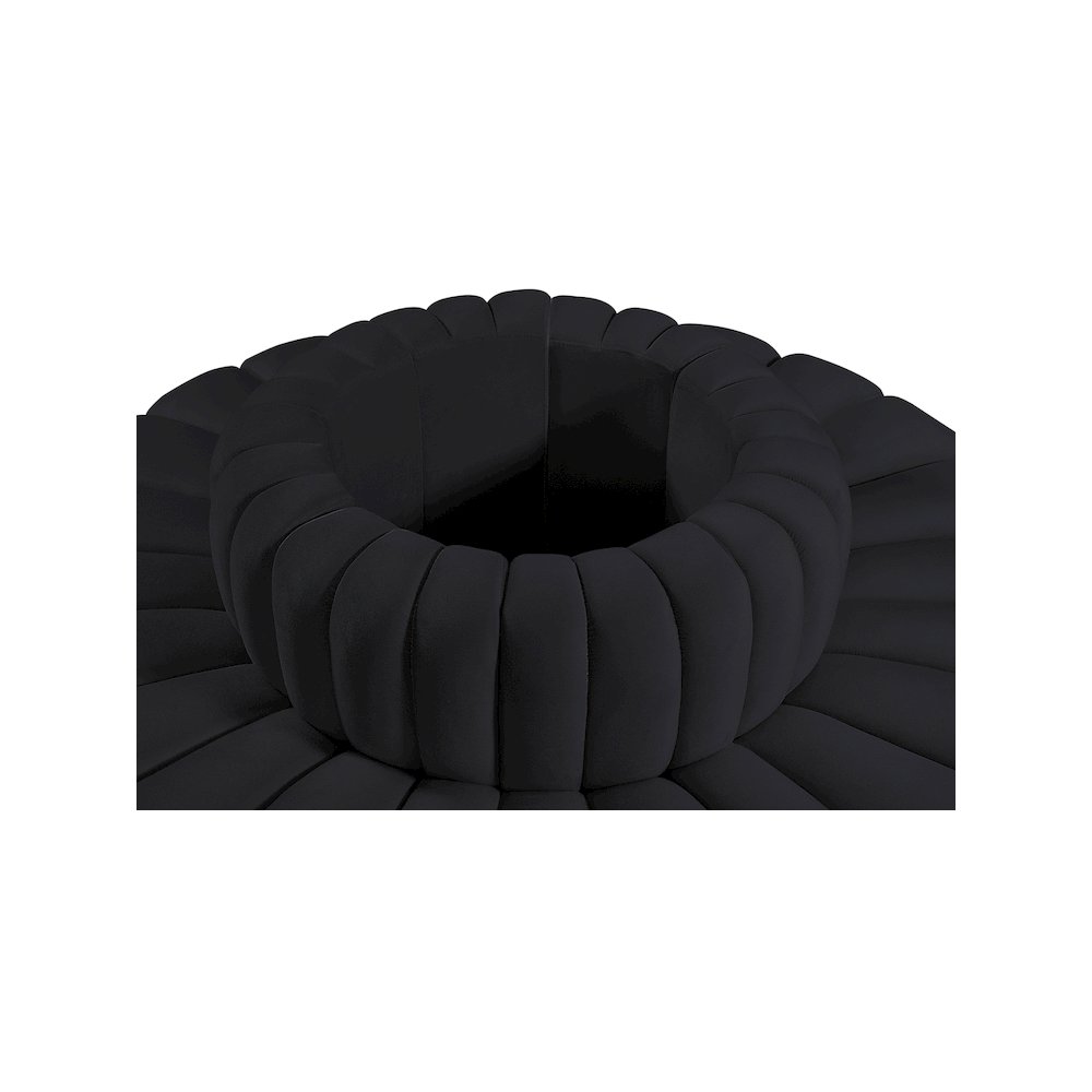 Arc Black Velvet Modular Sofa. Picture 5