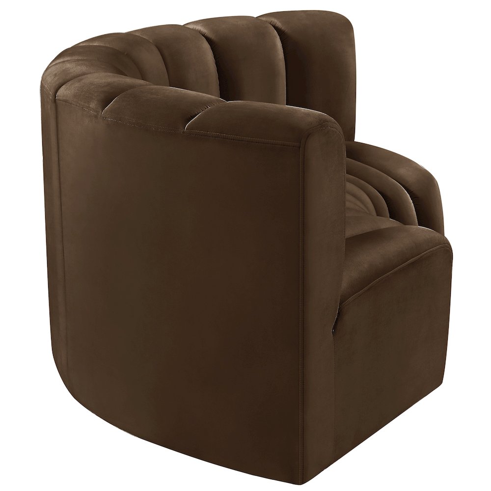 Arc Brown Velvet Modular Sofa. Picture 7