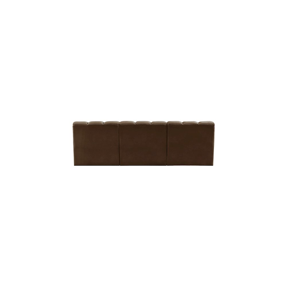Arc Brown Velvet Modular Sofa. Picture 3