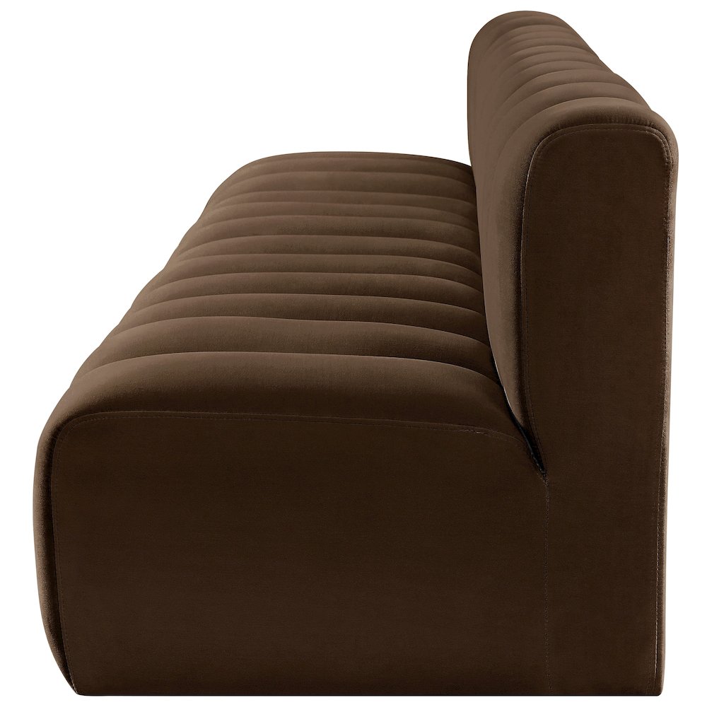 Arc Brown Velvet Modular Sofa. Picture 7