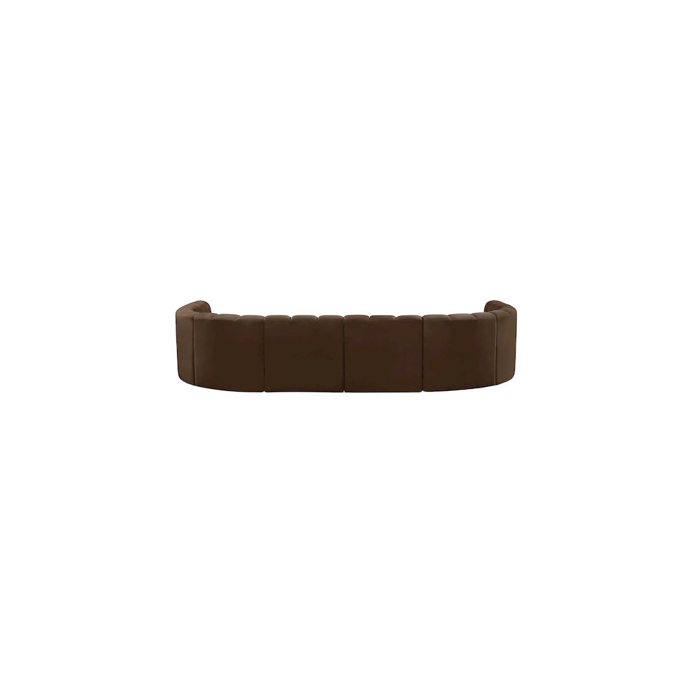 Arc Brown Velvet Modular Sofa. Picture 3