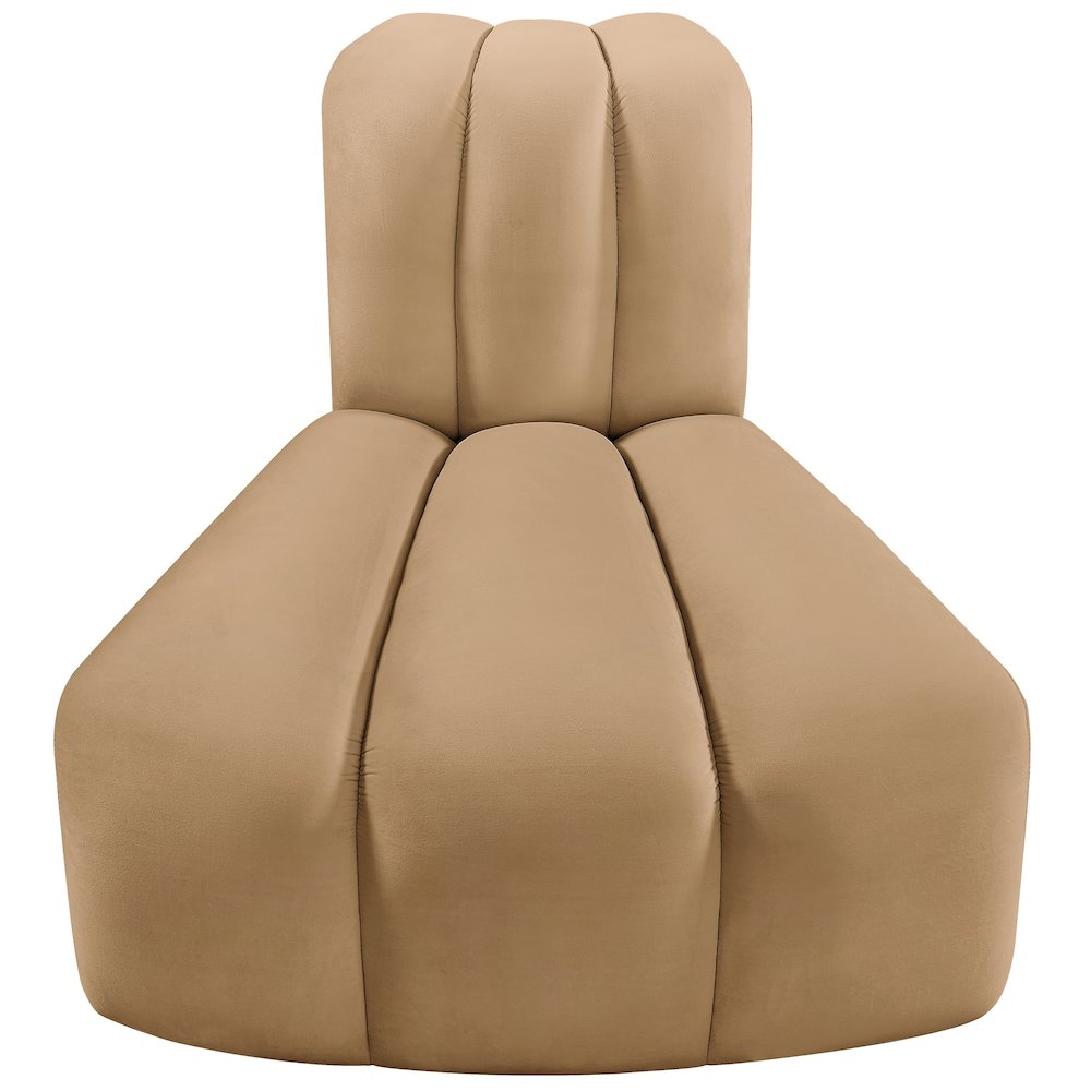 Arc Camel Velvet Reverse Corner. Picture 4