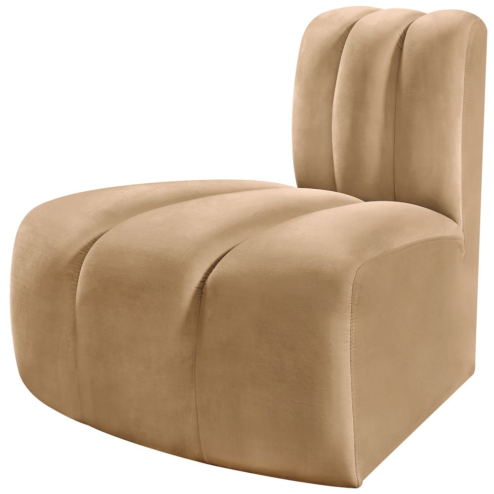 Arc Camel Velvet Reverse Corner. Picture 6