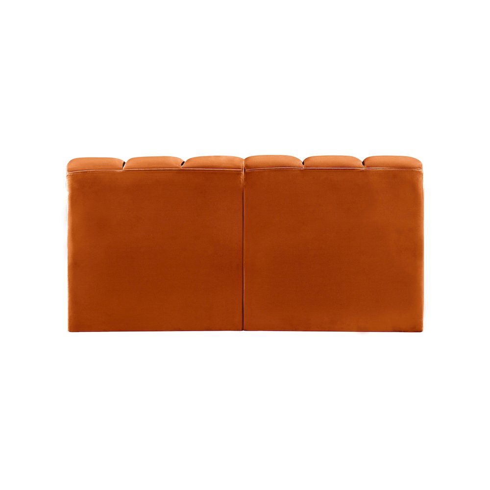 Arc Cognac Velvet Modular Sofa. Picture 3