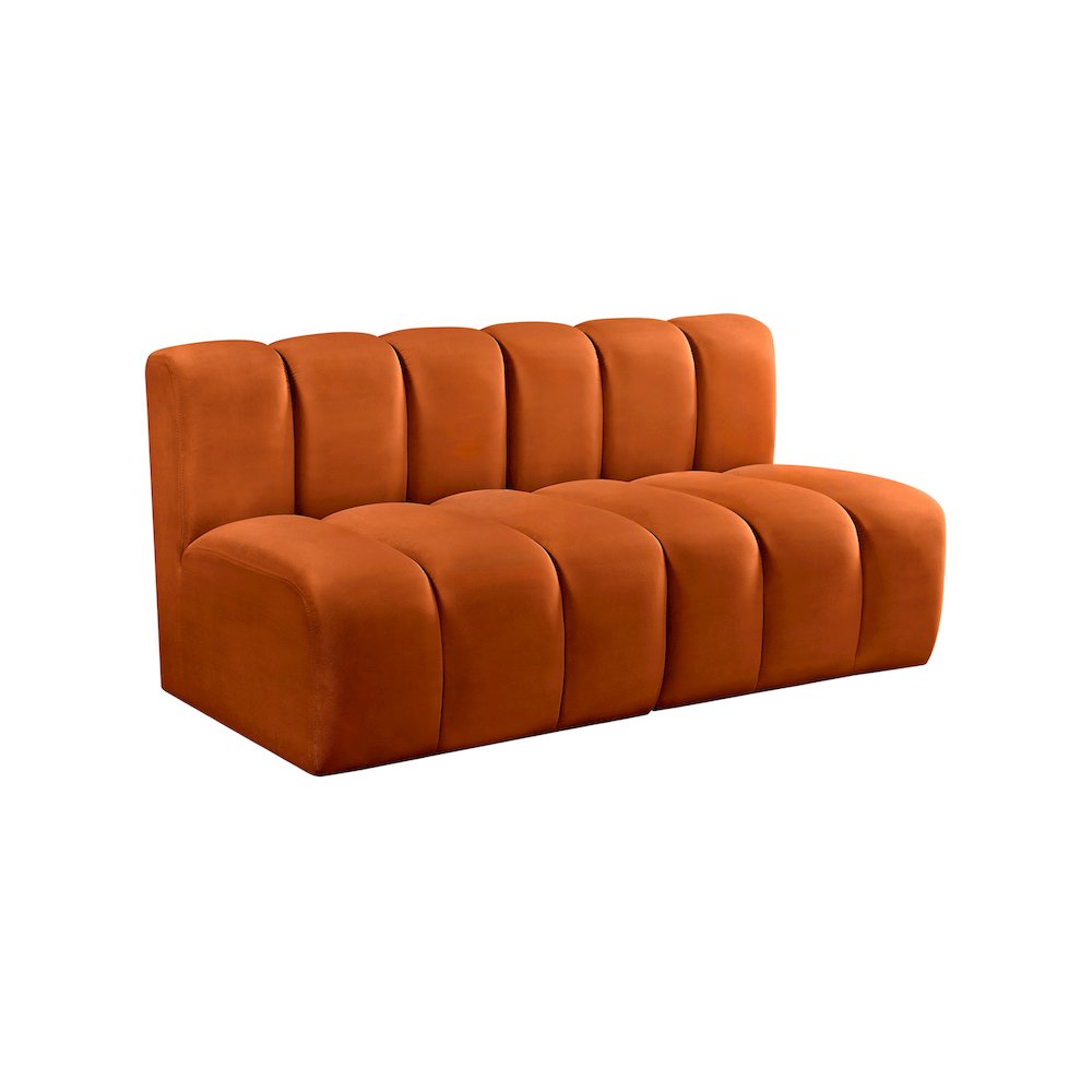 Arc Cognac Velvet Modular Sofa. Picture 5