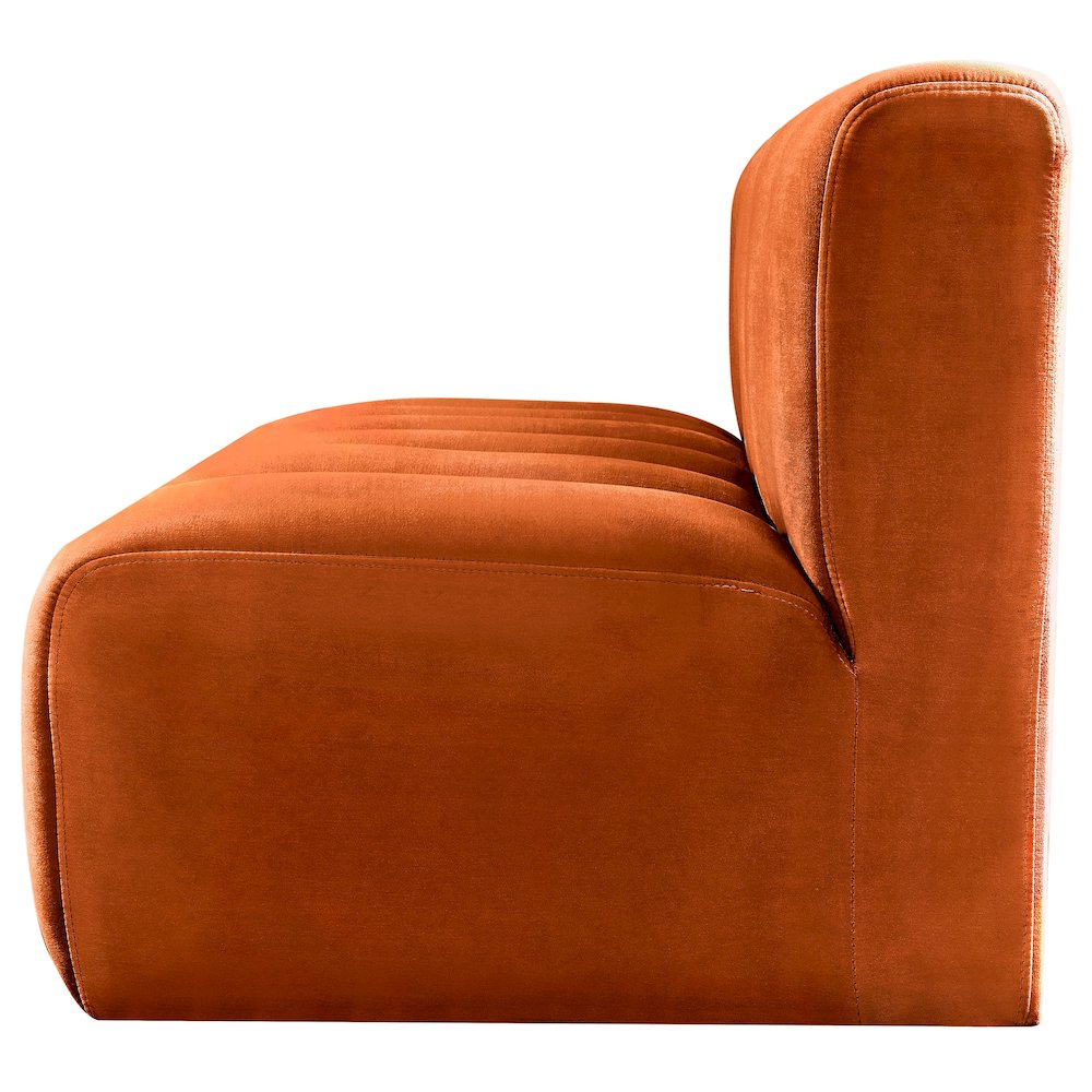 Arc Cognac Velvet Modular Sofa. Picture 7