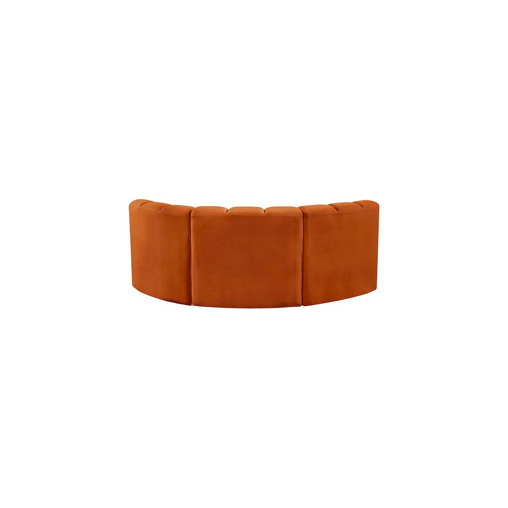 Arc Cognac Velvet Modular Sofa. Picture 3