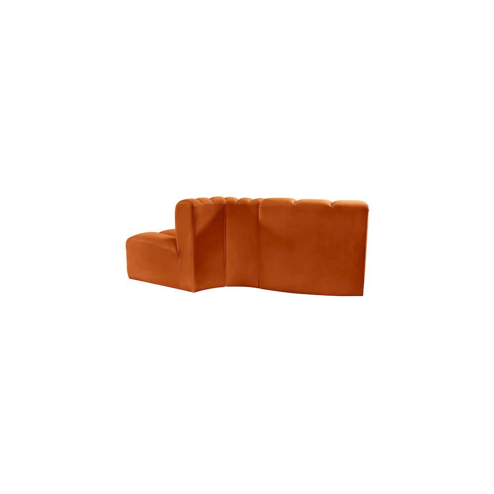 Arc Cognac Velvet Modular Sofa. Picture 3