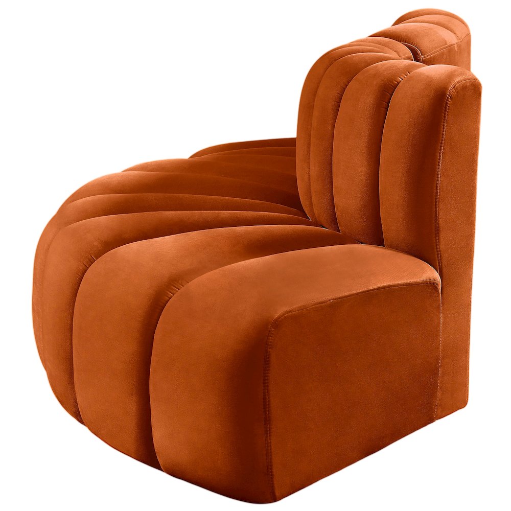 Arc Cognac Velvet Modular Sofa. Picture 6