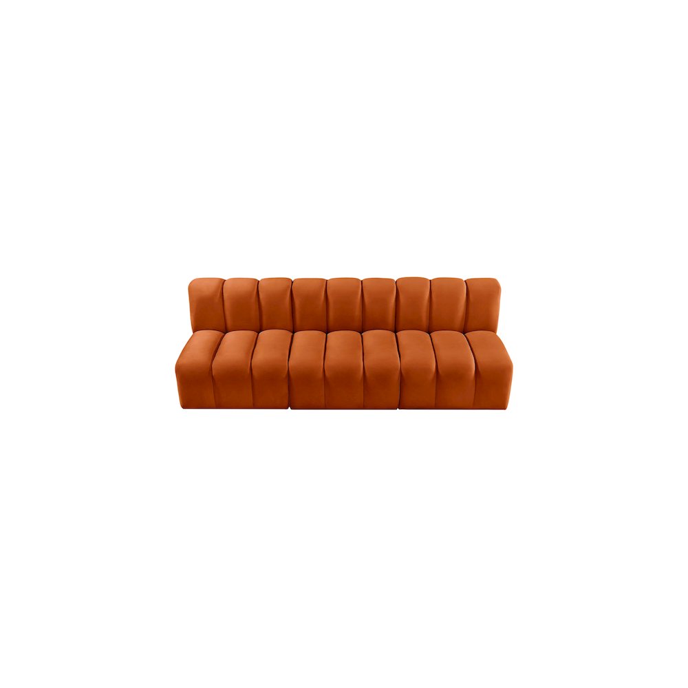 Arc Cognac Velvet Modular Sofa. Picture 4