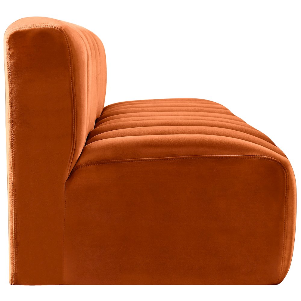 Arc Cognac Velvet Modular Sofa. Picture 7