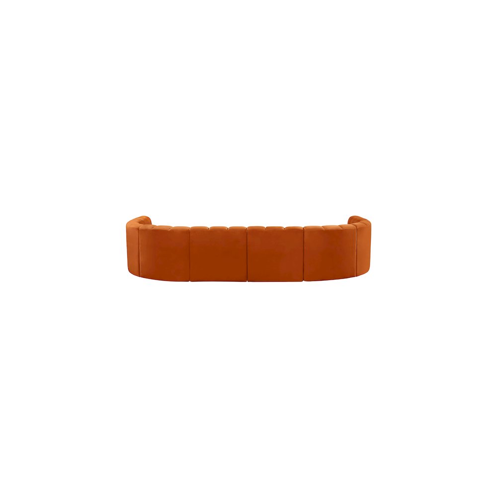 Arc Cognac Velvet Modular Sofa. Picture 3