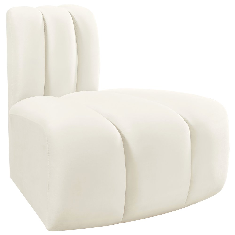 Arc Cream Velvet Reverse Corner. Picture 5